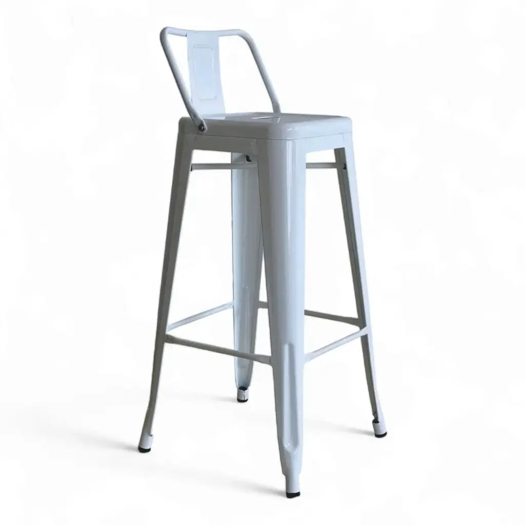 1508 - Taburete metalico Tolix con Espaldar