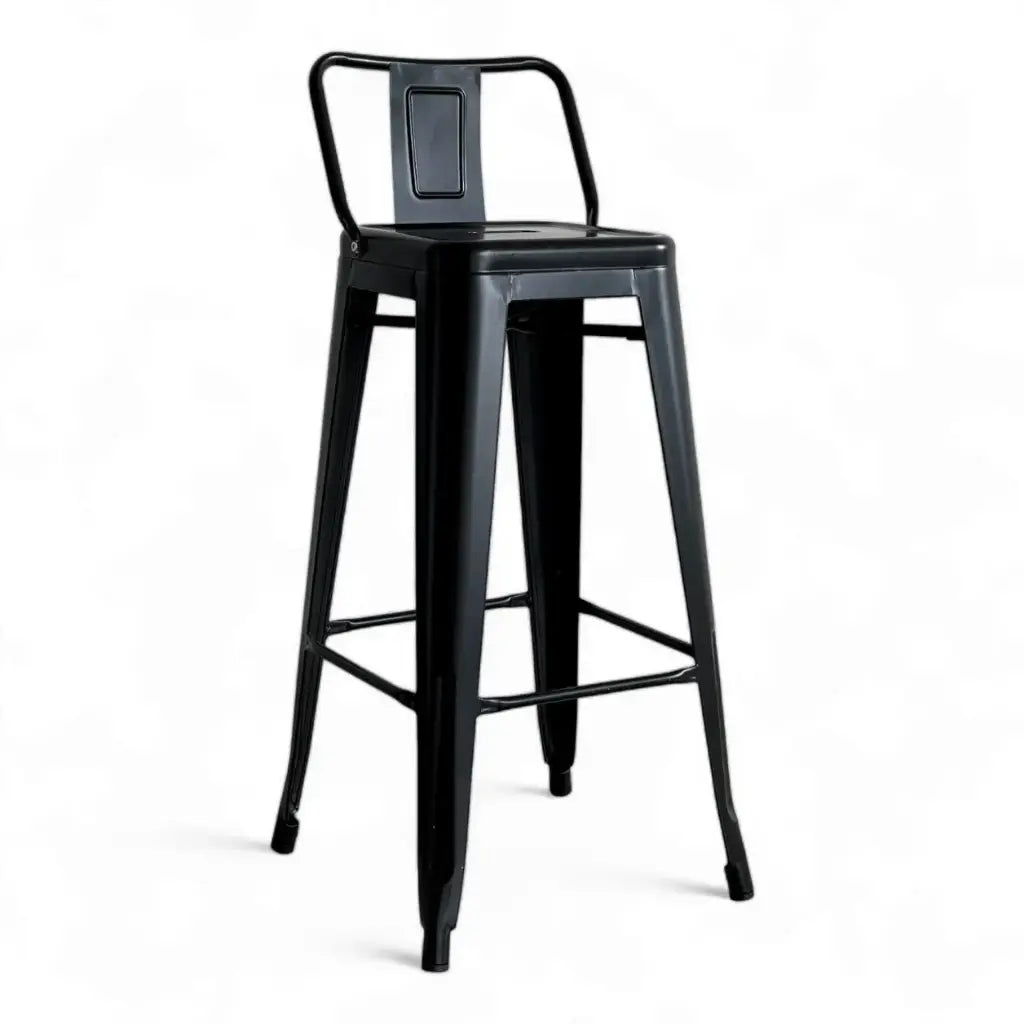 1508 - Taburete metalico Tolix con Espaldar