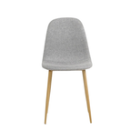 1052- Silla Domi Con Patas Metálicas