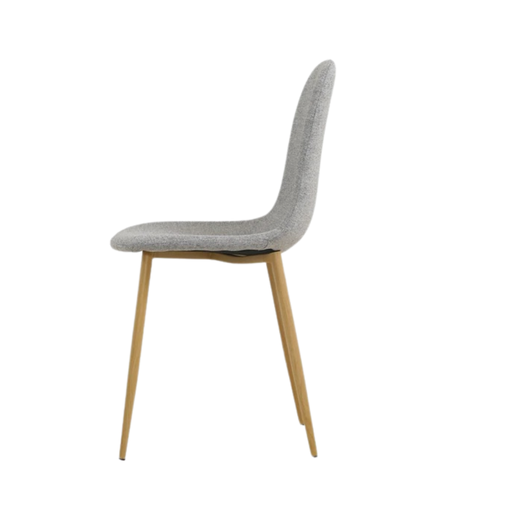 1052- Silla Domi Con Patas Metálicas