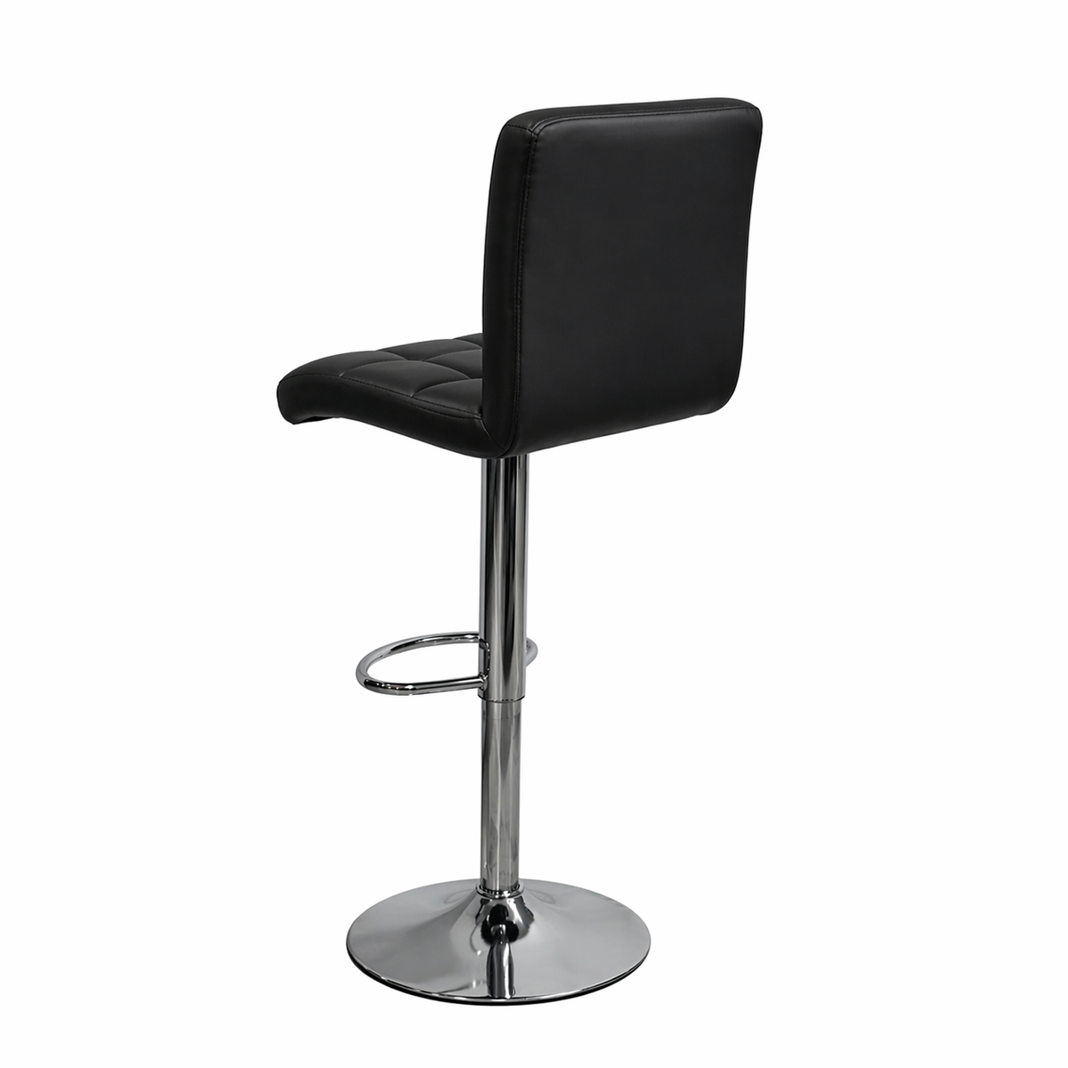 1156- Silla De Barra Vintage  Cuero  Pu
