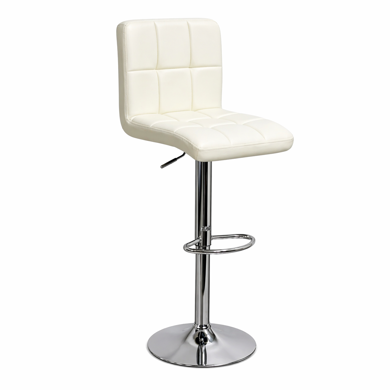 1156- Silla De Barra Vintage  Cuero  Pu