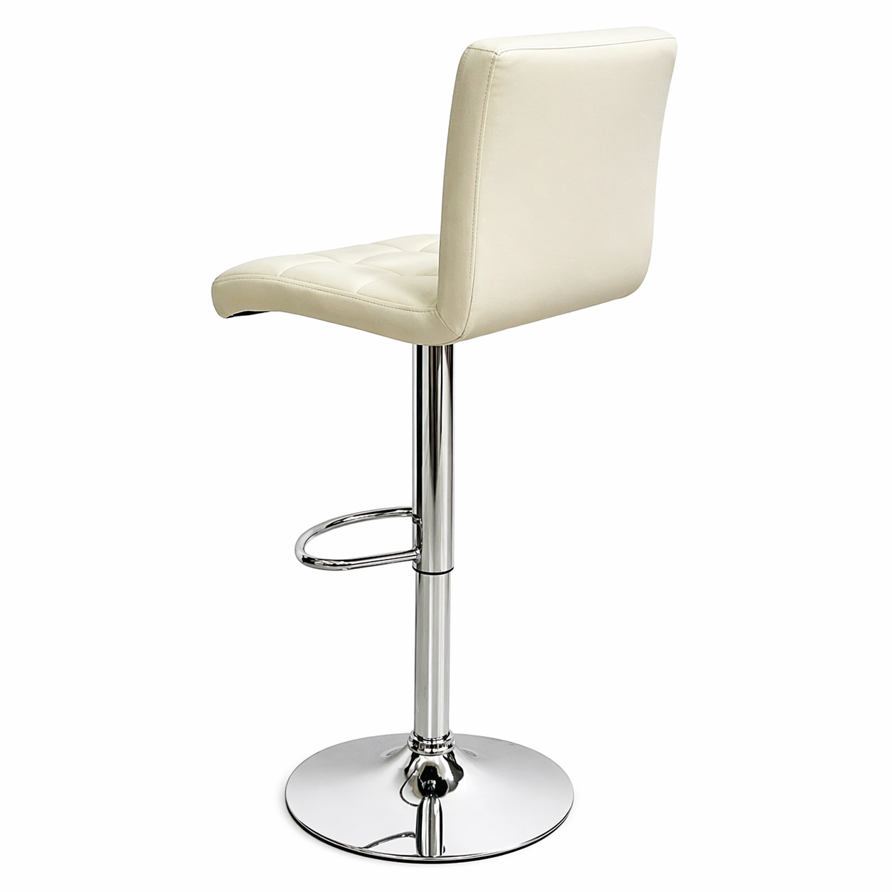 1156- Silla De Barra Vintage  Cuero  Pu