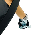 SRO-23 Mesita Auxiliar 2 Niveles Circular Con ruedas