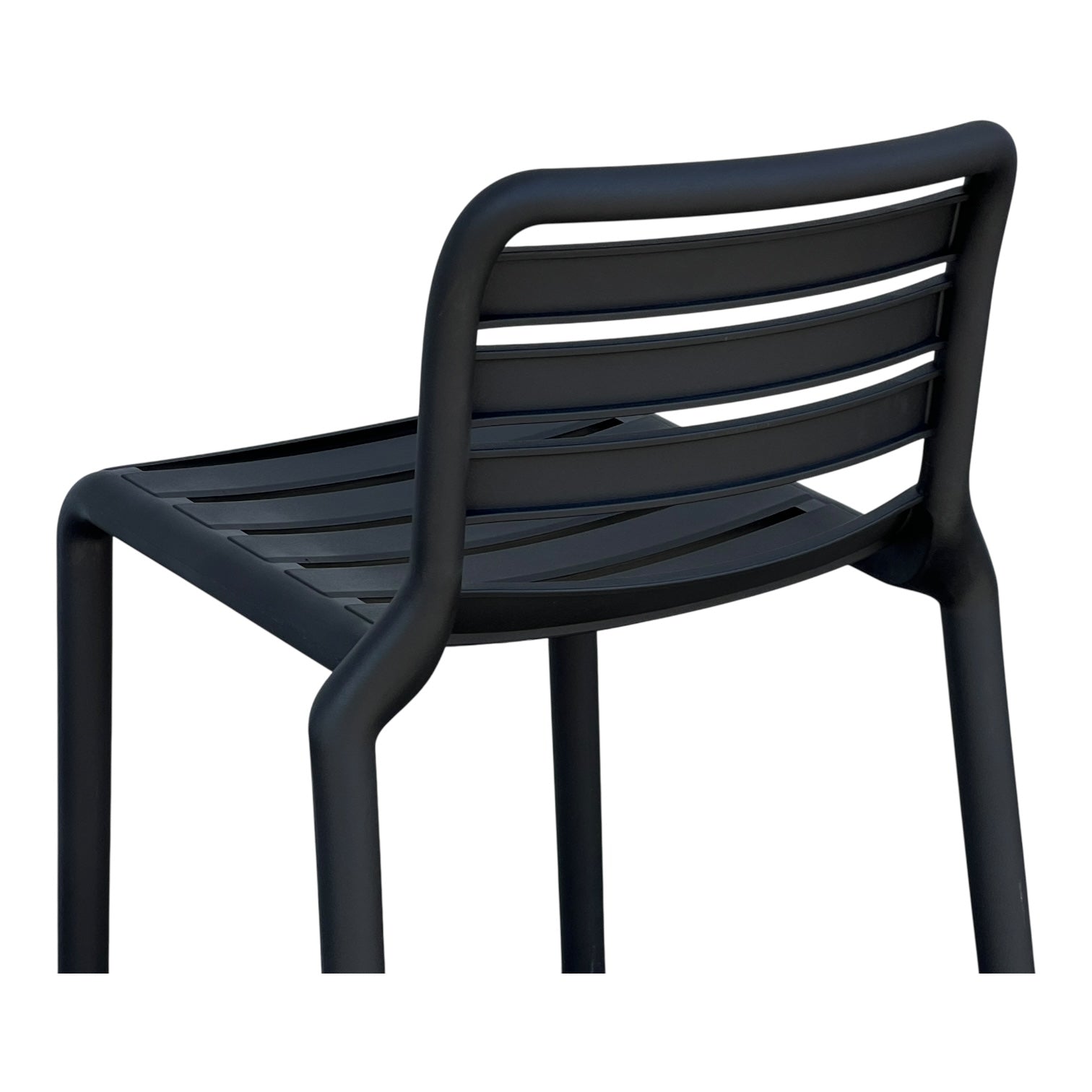 1241C - Taburete Respaldo Listado Moderno PP