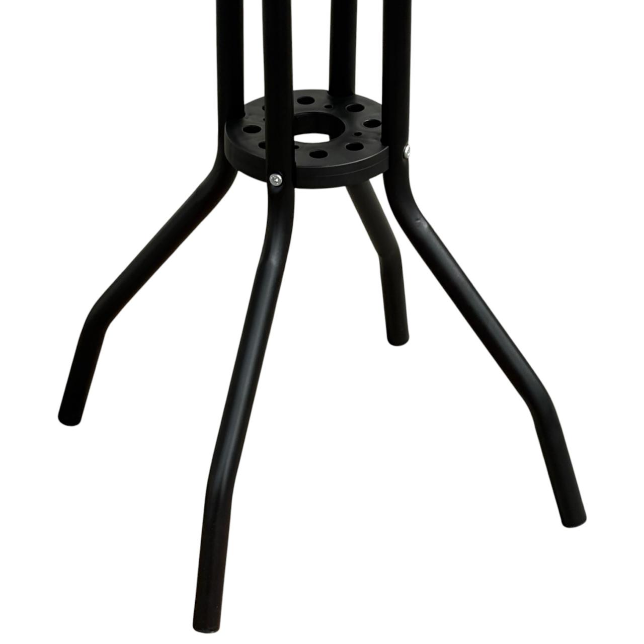 1548D- Mesa Metalica Lino Negra