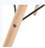 1542C-TRN Mesa Eames de cristal 80cm